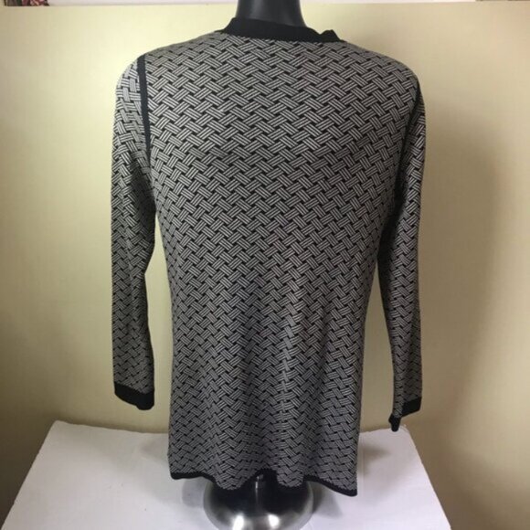 Dana Bachman Vintage Silk Knit Cardigan Sweater Jacket Pockets Buttons Preppy M - Picture 3 of 16